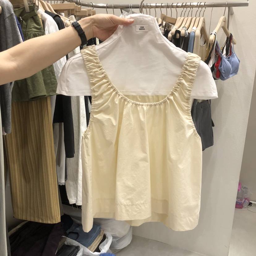 FRE韓國直郵實拍女士新款熱賣26春夏休閑時尚職業吊帶背心FRE SEOUL吊帶/背心