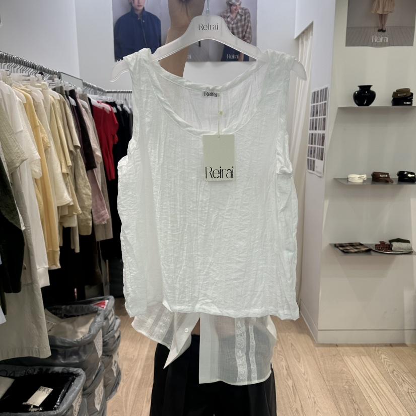 REIRAI韓國東大門直郵女裝新品熱賣人氣吊帶背心褶皺無袖Reirai吊帶/背心