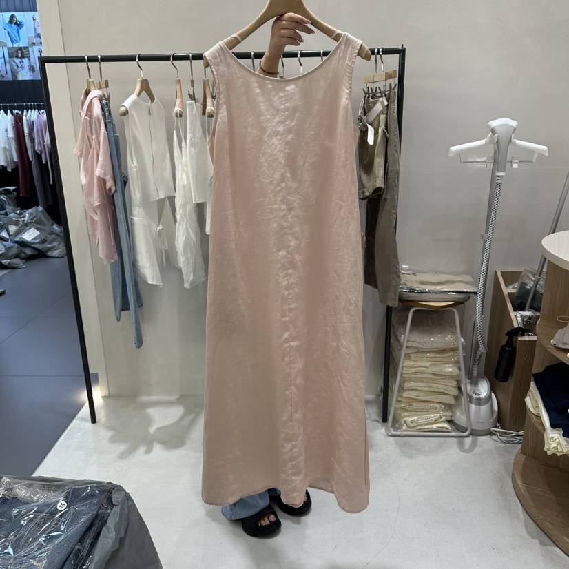 AURA韓國直郵女裝新品時尚推薦熱賣休閑26春夏連衣裙亞麻Au ra連衣裙