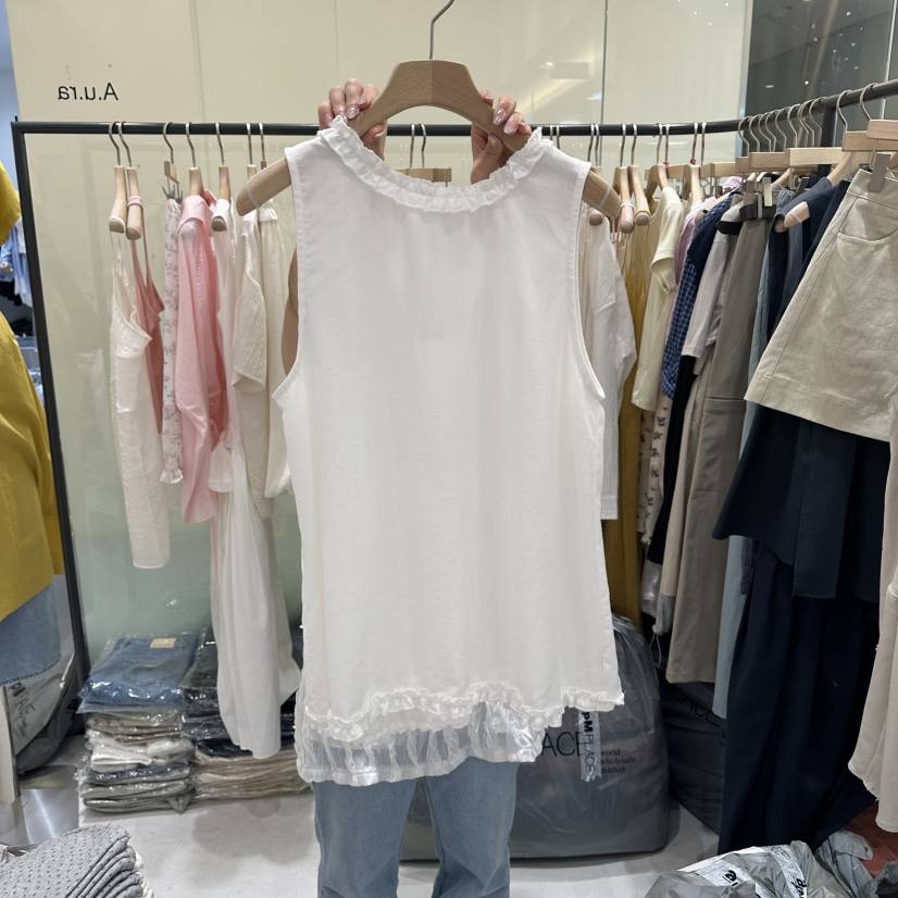 AURA東大門實拍韓國女士新款26夏季推薦26春夏休閑吊帶背心Au ra吊帶/背心