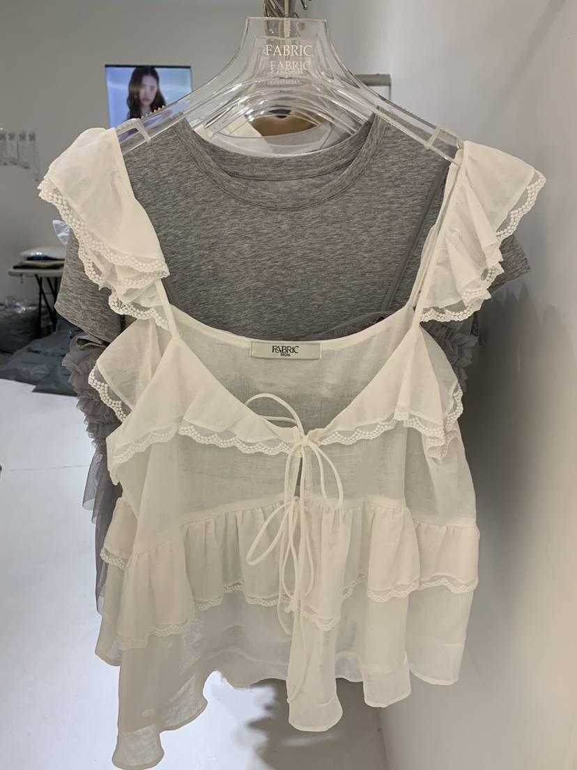 FABRIC韓國直郵實拍女士新品26夏季26春夏時尚推薦吊帶背心FABRIC吊帶/背心