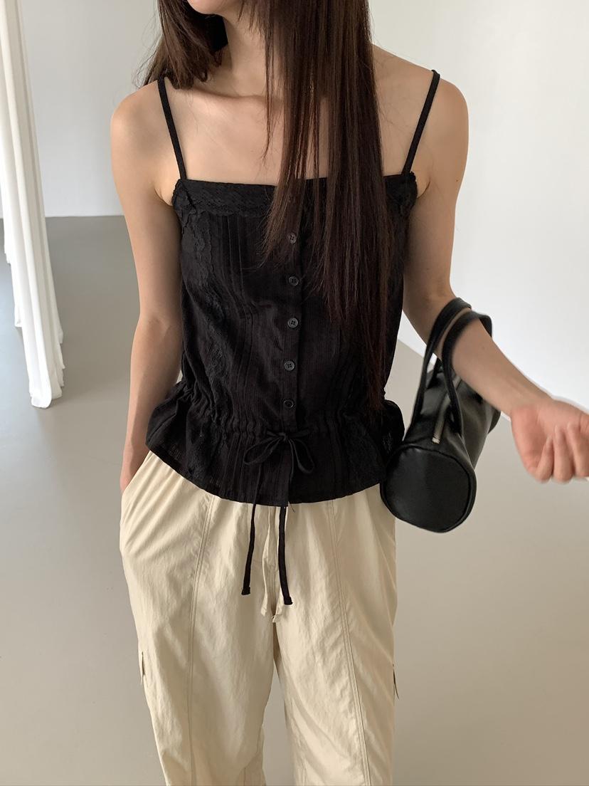 MUSE-P韓國東大門直郵女士新品推薦時尚人氣吊帶背心蕾絲MUSE-P吊帶/背心