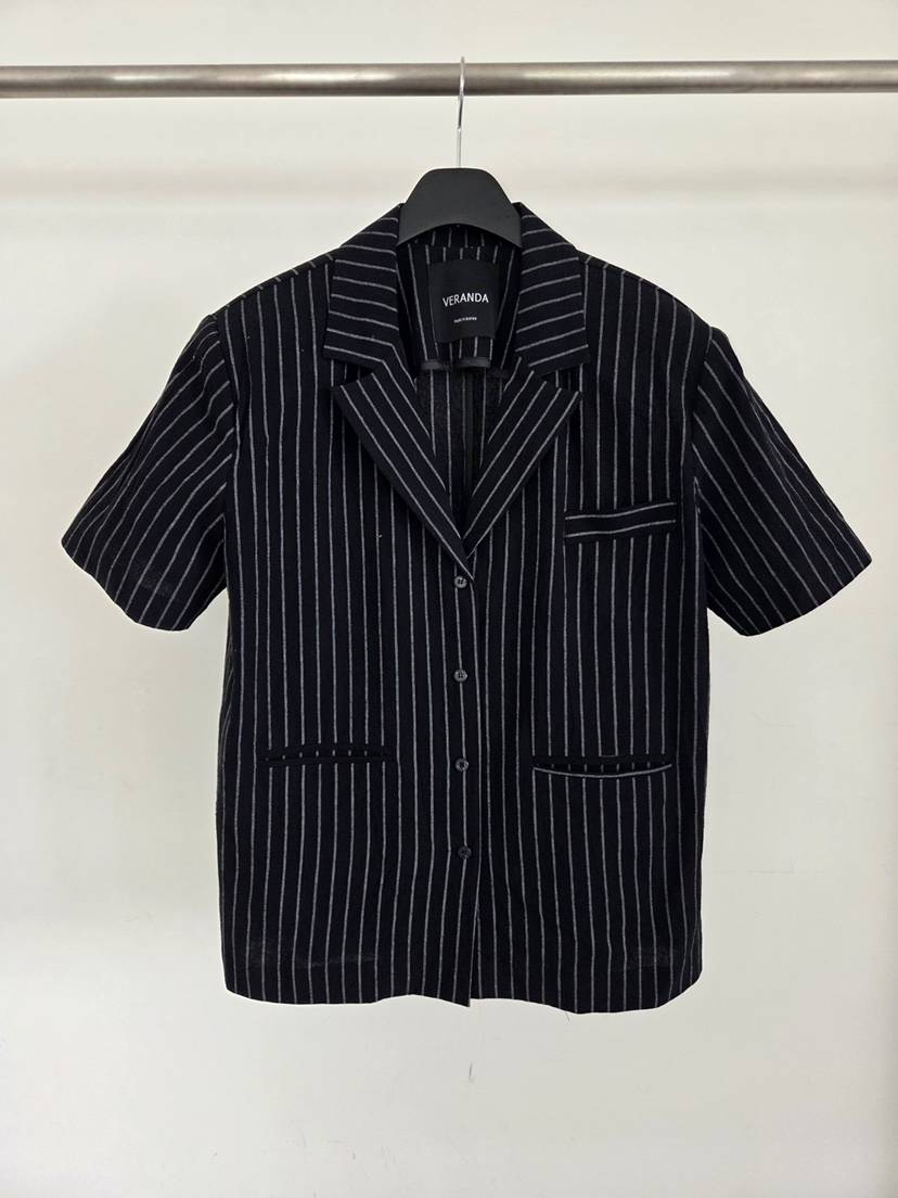 VERANDA韓國直郵女士新品人氣26春夏時尚休閑26夏季夾克條紋VERANDA夾克