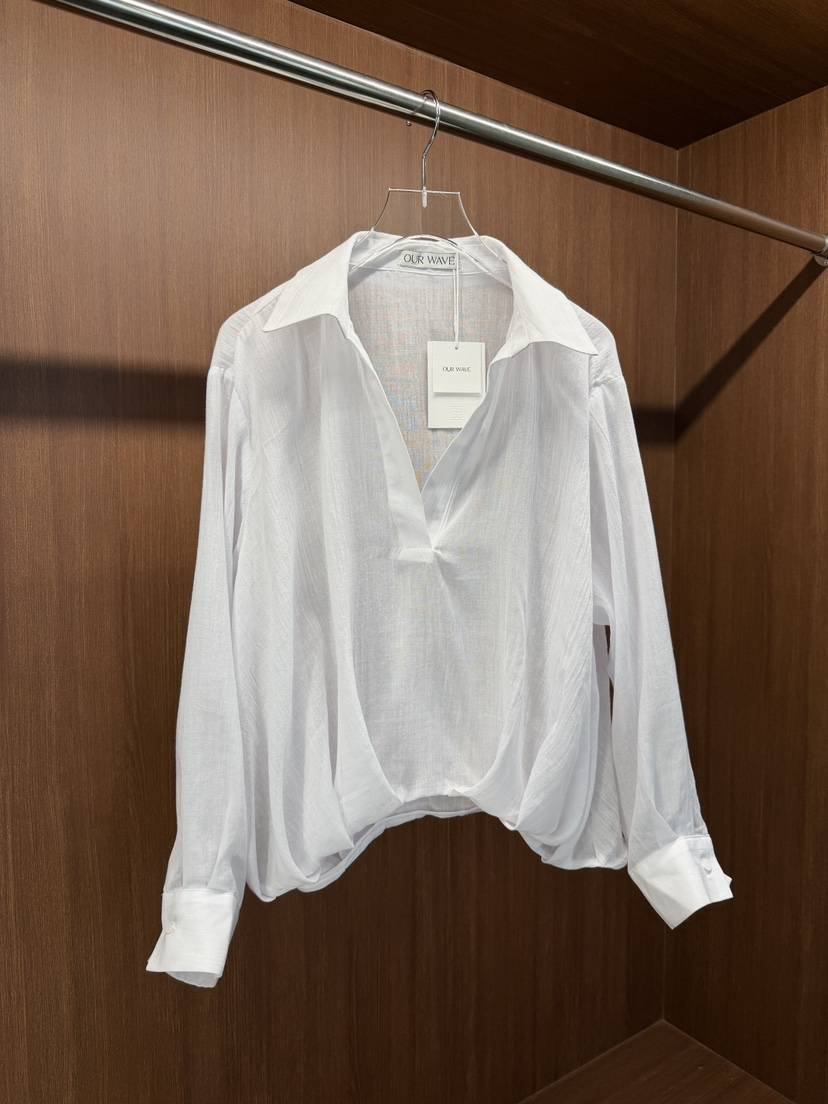 OURWAVE/OUR ROOM韓國直郵女士新品熱賣襯衫蕾絲衫透明Our Wave/Our Room襯衫/蕾絲衫