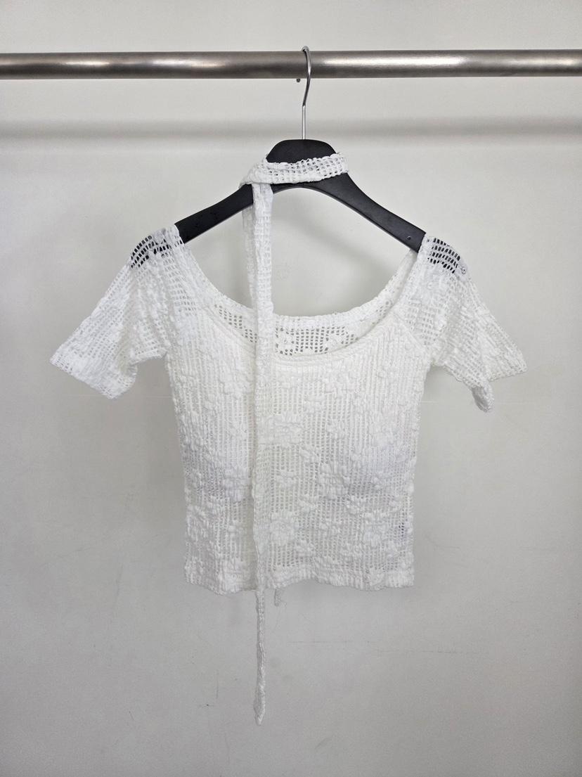 VERANDA韓國直郵女士新品26夏季熱賣26春夏時尚T恤含脖帶VERANDAT恤