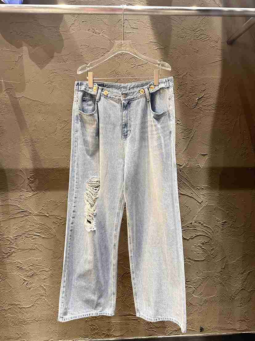 BLACK RIBBON-A韓國直郵女裝新品26春夏牛仔褲復古露背BLACK RIBBON-A牛仔褲