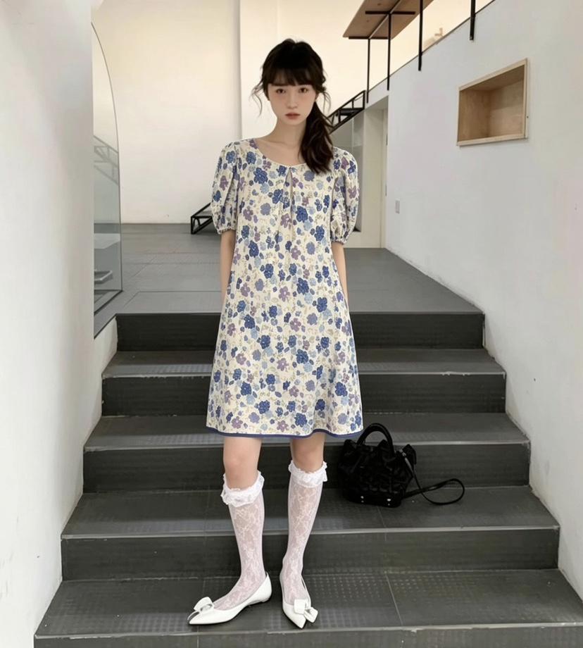 AWESOME-L韓國直郵女裝新款26春夏26夏季推薦連衣裙印花AWESOME-L連衣裙