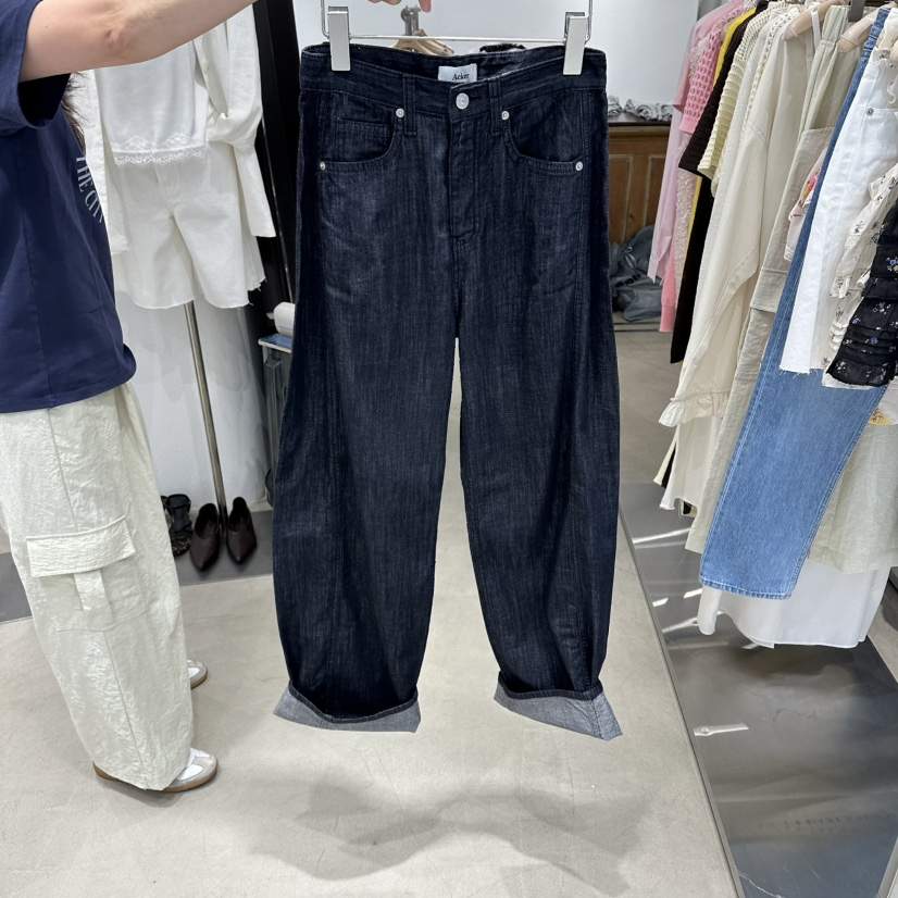 ACKER韓國直郵女士新品職業時尚人氣休閑熱賣推薦牛仔褲亞麻ACKER牛仔褲