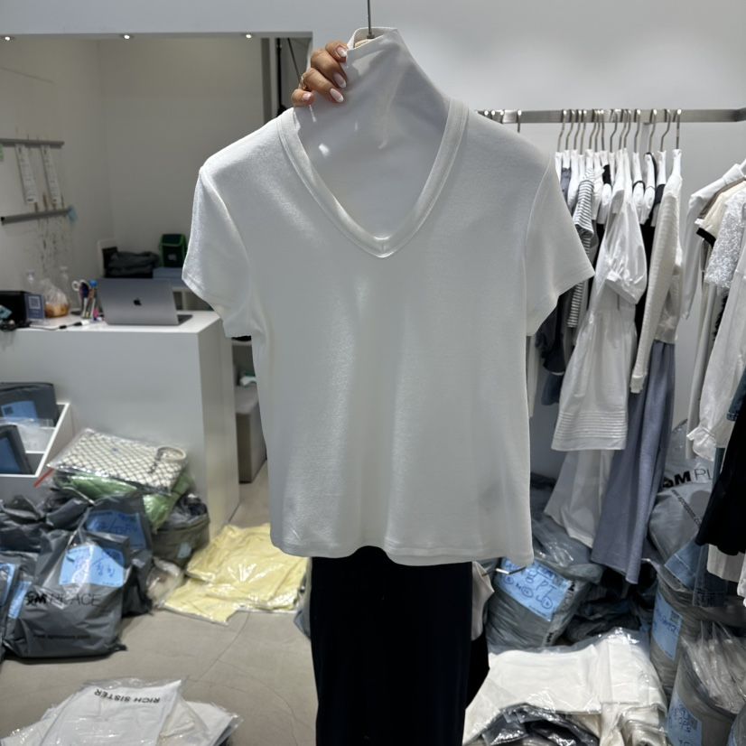RICH SISTER韓國直郵女裝新款熱賣職業人氣推薦時尚T恤圓領RICH SISTERT恤