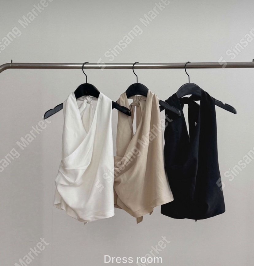 DRESS ROOM韓國代購女士新款推薦休閑時尚26春夏吊帶背心褶皺DRESS ROOM吊帶/背心