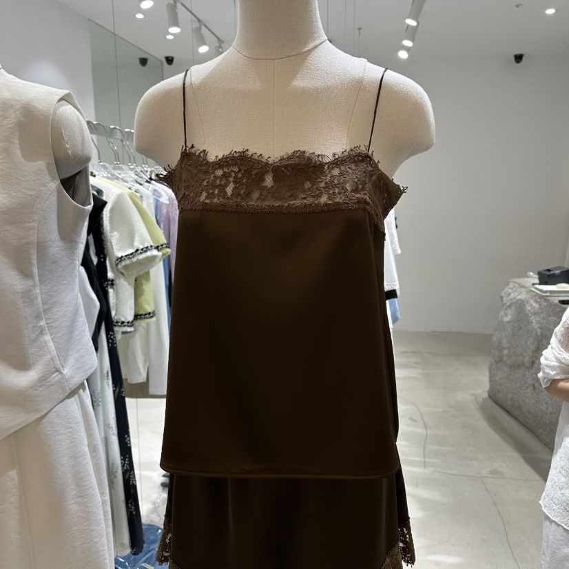 NEROLI 36韓國東大門代購女裝新款職業吊帶背心蕾絲緞面NEROLI 36吊帶/背心