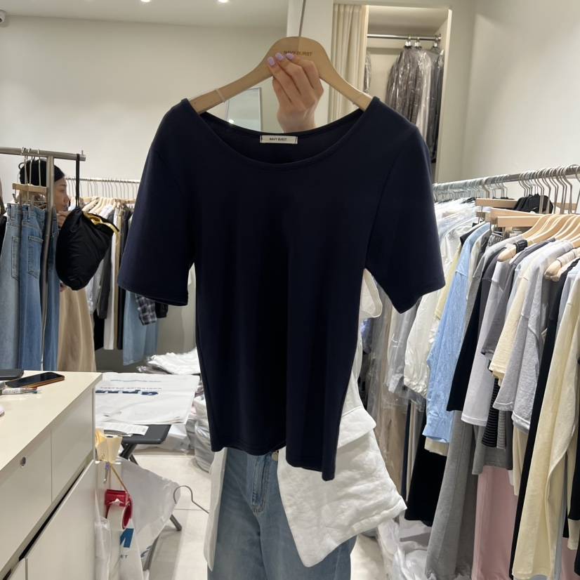 NAVYBURST韓國直郵女士新品推薦時尚26夏季人氣休閑職業T恤NAVY BURSTT恤