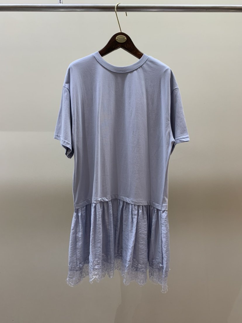 CAMEL-P韓國代購女士新品26夏季連衣裙撞色蕾絲Came_l 家連衣裙
