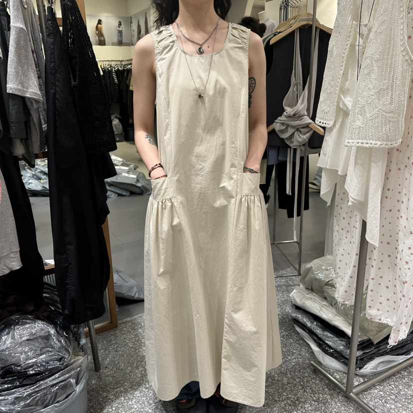 SOF東大門實拍韓國女裝新款26春夏時尚連衣裙不含項鏈棉質SOF連衣裙