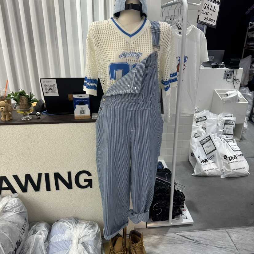 DRAWING韓國直郵女士新品熱賣時尚26夏季職業背帶褲不含內搭DRAWING背帶褲