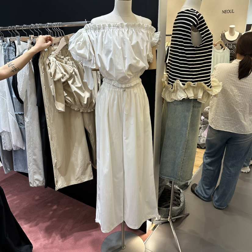 DAILY MOMENT韓國直郵女裝新品休閑熱賣職業26春夏套裝絲帶DAILY MOMENT套裝