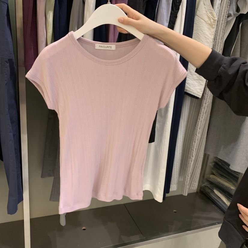 FAVE/FAVOURITE東大門實拍韓國女士新品26春夏時尚職業T恤FAVE/FAVOURITET恤