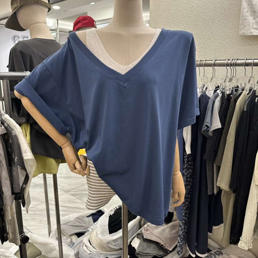 MAGOT東大門實拍韓國女士新品26夏季人氣時尚T恤不含內搭深VIIIΛGOT/MAGOTT恤