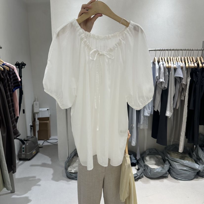OVU東大門實拍韓國女士新品26夏季時尚推薦人氣襯衫蕾絲衫OVU襯衫/蕾絲衫