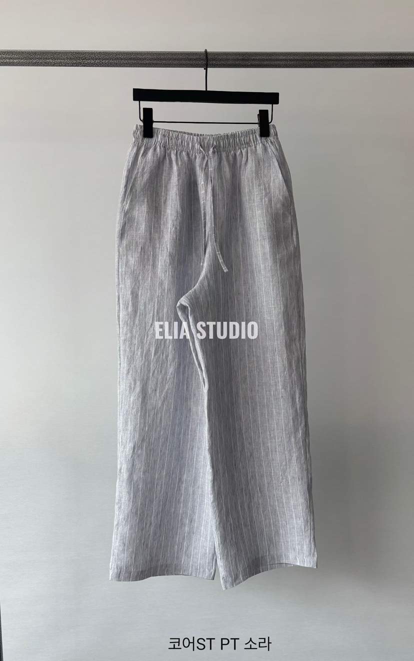 ELIA韓國直郵實拍女士新款熱賣26夏季26春夏職業休閑休閑褲ELIA休閑褲