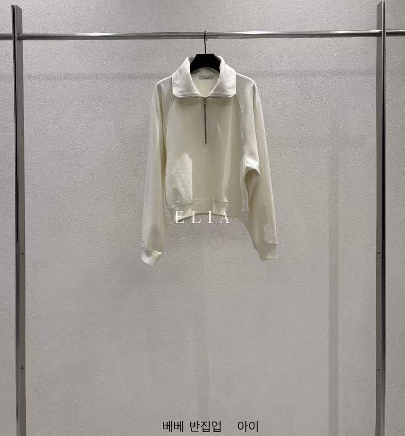 ELIA韓國直郵實拍女裝新款職業26春夏人氣熱賣26夏季衛衣拉鏈ELIA衛衣