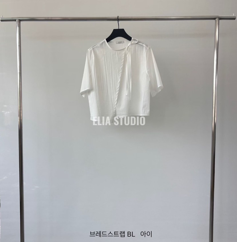 ELIA東大門實拍韓國女裝新品休閑推薦職業時尚襯衫蕾絲衫ELIA襯衫/蕾絲衫
