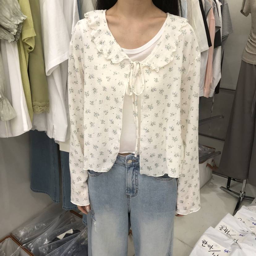 TAKE YOUE TIME韓國直郵女士新品人氣開衫不含內搭花朵TAKE YOUE TIME開衫