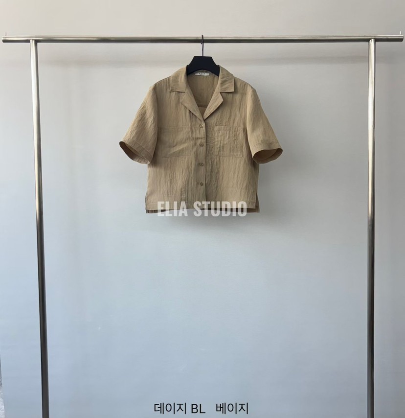ELIA東大門實拍韓國女裝新款時尚推薦職業26春夏襯衫蕾絲衫ELIA襯衫/蕾絲衫