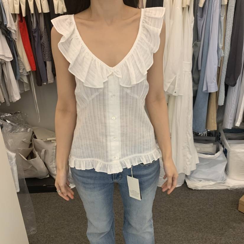 MAG韓國直郵實拍女裝新品推薦人氣休閑職業26夏季吊帶背心MAG吊帶/背心