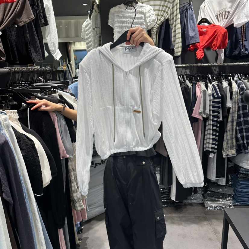 STAR-L韓國代購女士新品職業熱賣休閑26夏季26春夏衛衣亞麻布STAR-L衛衣