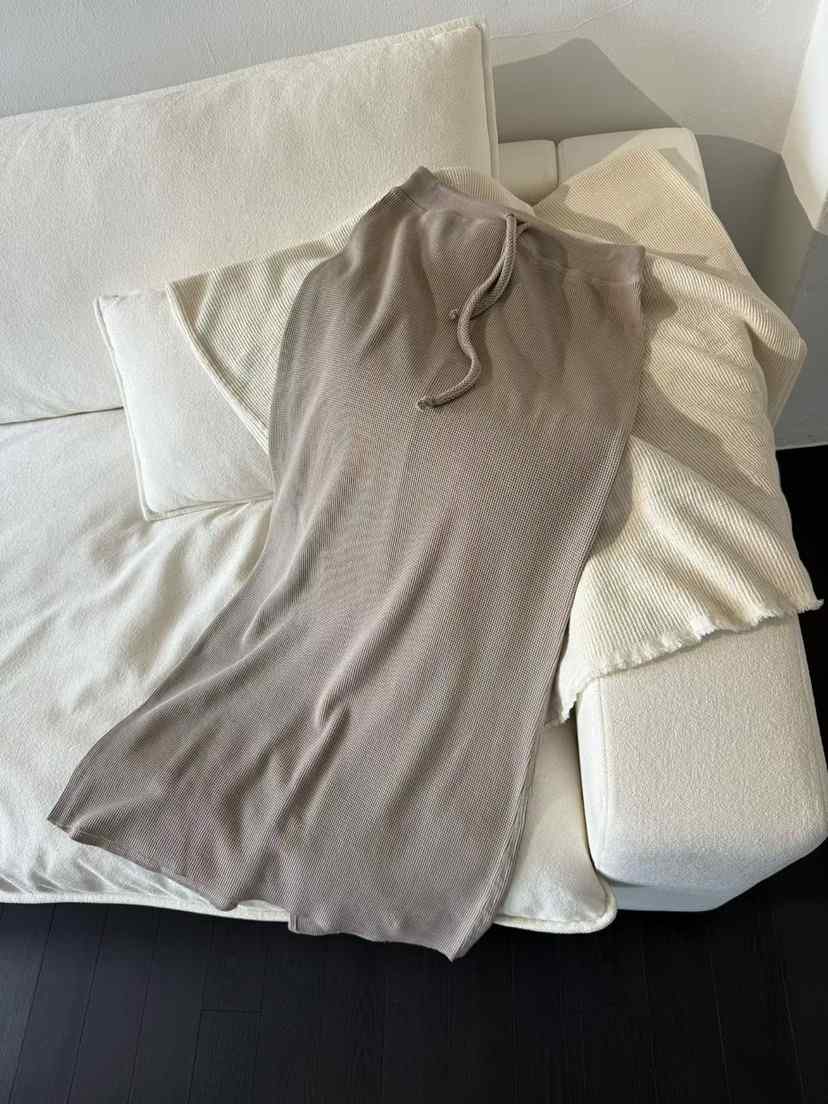 TUG韓國代購女裝新品人氣推薦26春夏休閑時尚26夏季長裙華夫格TUG長裙