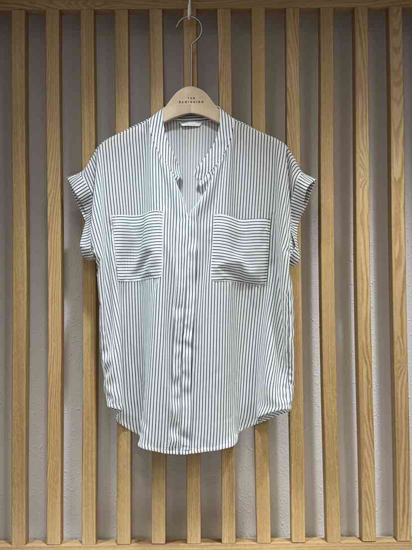 BODDARI보따리-T韓國東大門代購女士新品時尚襯衫蕾絲衫雙口袋BODDARI보따리-T襯衫/蕾絲衫
