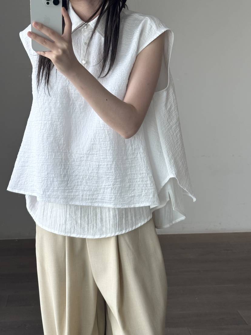 LE-PPL韓國直郵女裝新品時尚26夏季休閑26春夏襯衫蕾絲衫LE-PPL襯衫/蕾絲衫