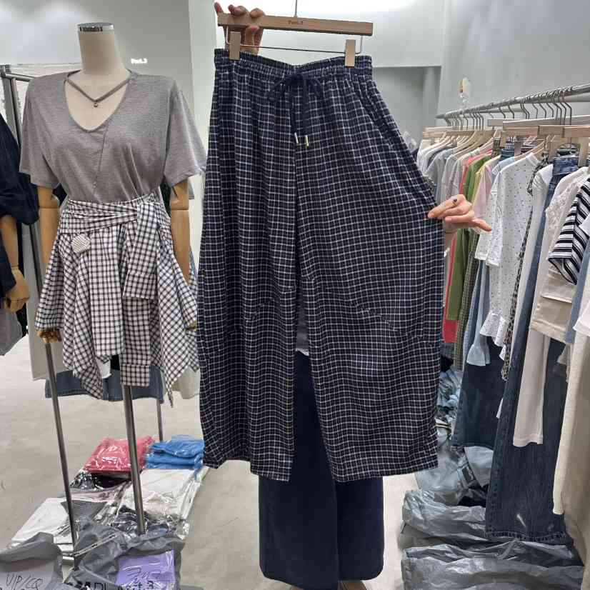 PART3東大門實拍韓國女裝新品時尚26夏季休閑褲闊腿褲格子Part.3休閑褲
