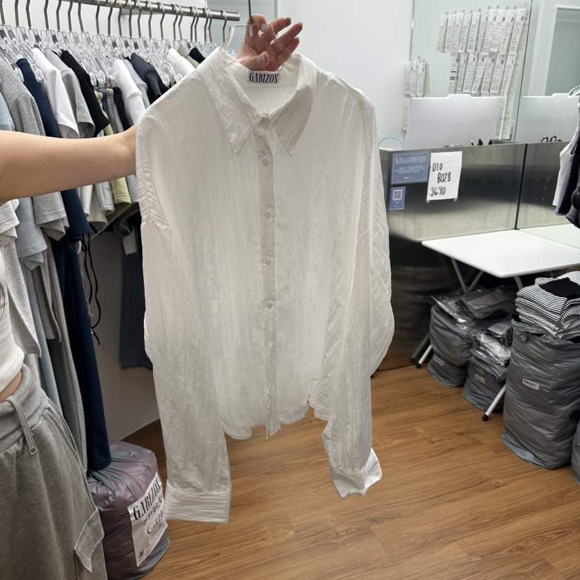 GABIZON韓國直郵實拍女裝新款26夏季26春夏職業襯衫蕾絲衫GABIZON襯衫/蕾絲衫