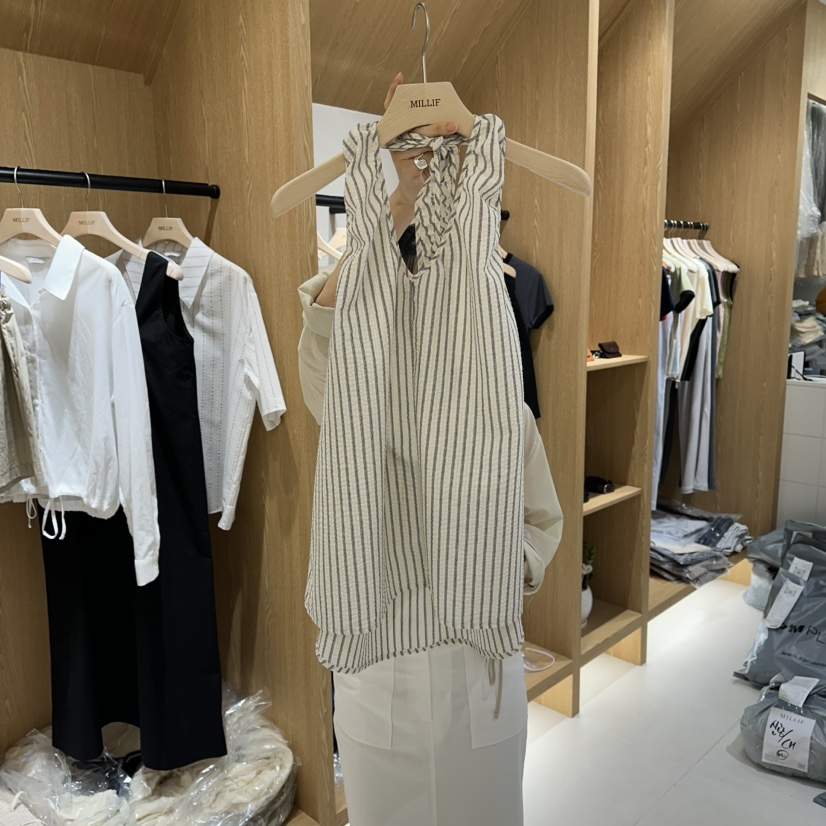 MILLIF韓國東大門直郵女裝新品休閑職業人氣吊帶背心露背MILLIF吊帶/背心