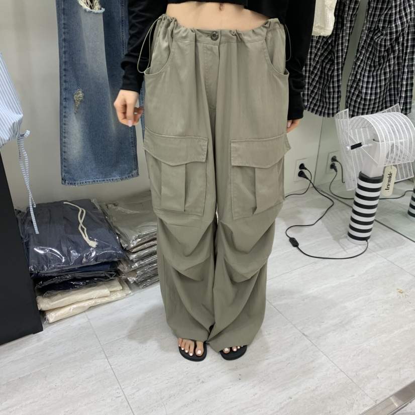 POWDER韓國直郵女士新品26夏季人氣休閑時尚26春夏休閑褲POWDER休閑褲