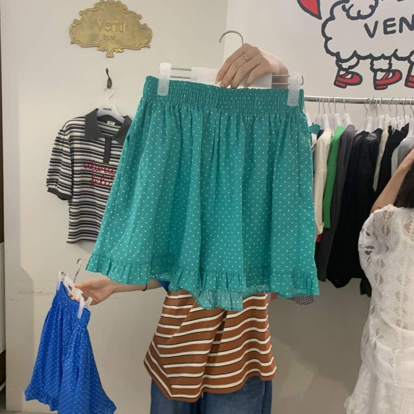 VENTI韓國直郵女裝新品26春夏休閑熱賣人氣時尚短褲荷葉邊VENTI短褲