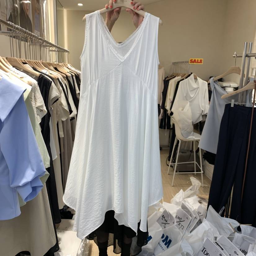 ARCHER韓國東大門代購女裝新款26春夏休閑26夏季連衣裙蕾絲ARCHER連衣裙