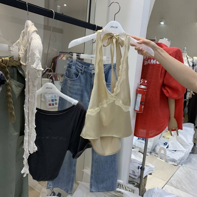 RUMIRU/AWEAR韓國東大門直郵女士新款26春夏休閑吊帶背心awear/RUMIRU吊帶/背心