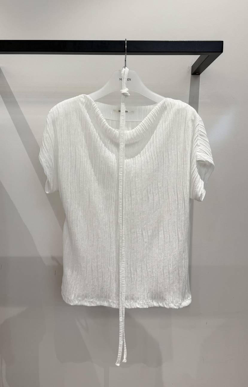 MUYBIEN韓國東大門代購女士新品休閑推薦熱賣T恤含繩褶皺MUYBIENT恤