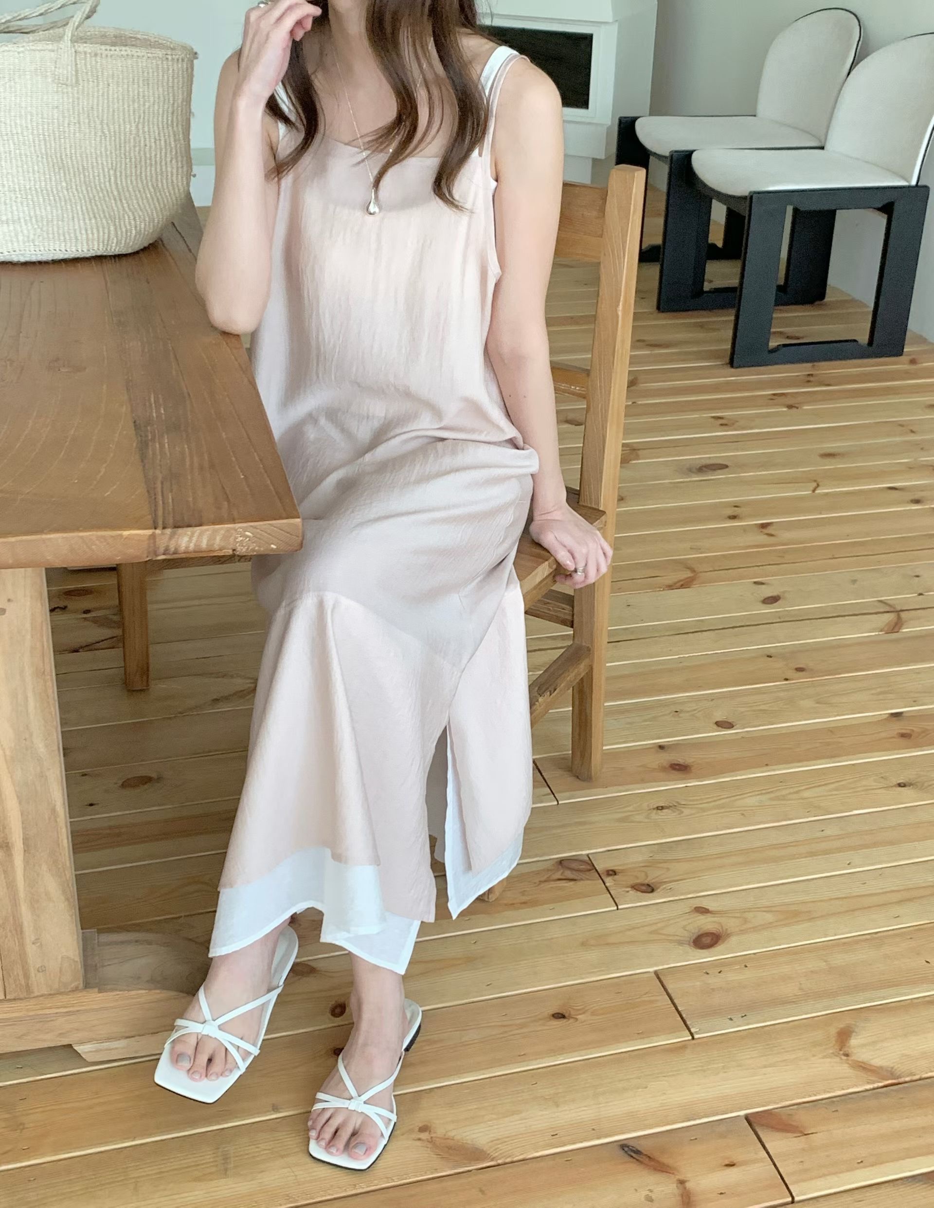 HACKER東大門實拍韓國女士新款26夏季26春夏推薦時尚連衣裙HACKER連衣裙
