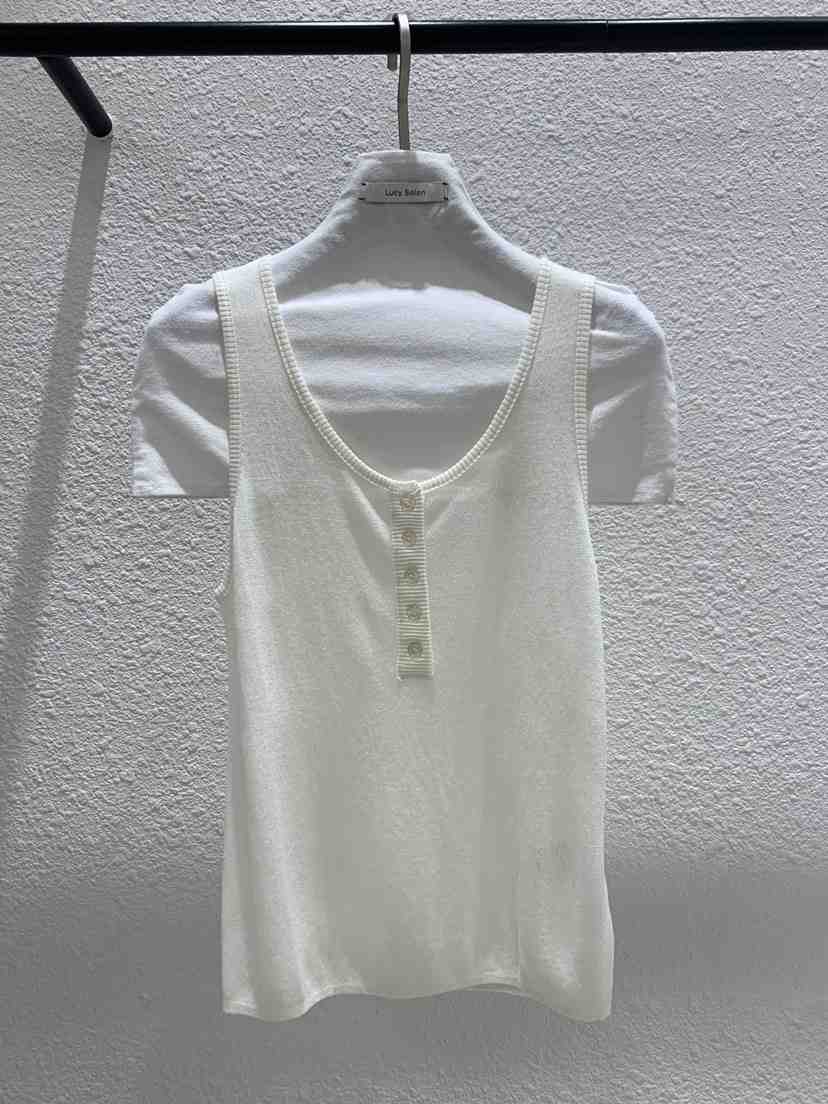 LUCY SALON韓國直郵女裝新款熱賣時尚26夏季吊帶背心無袖紐扣LUCY SALON吊帶/背心
