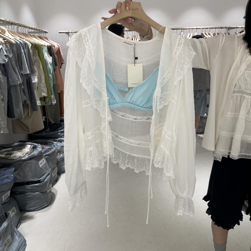 CONNAUGHT/DAILYJUD韓國直郵實拍女裝新款休閑襯衫蕾絲衫不含內搭CONNAUGHT/DAILYJUD襯衫/蕾絲衫