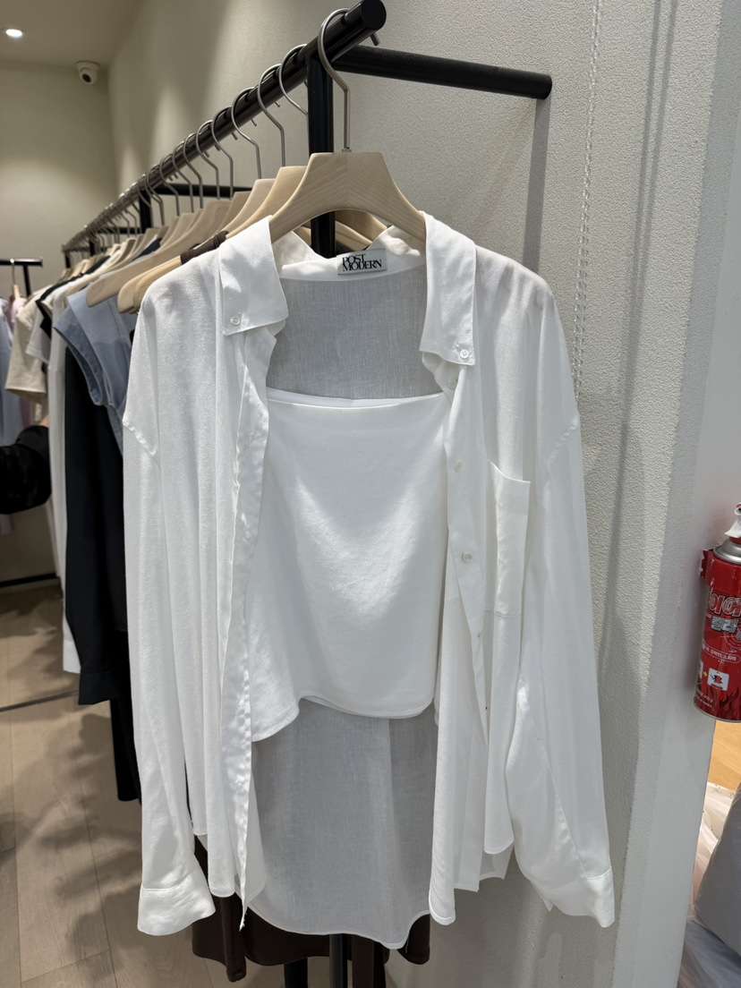 POSTMODERN韓國東大門直郵女士新品熱賣26春夏套裝兩件套無袖POSTMODERN套裝