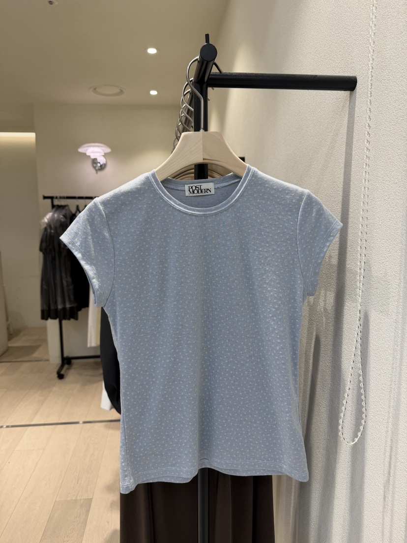 POSTMODERN韓國直郵實拍女裝新品26春夏熱賣休閑職業26夏季T恤POSTMODERNT恤