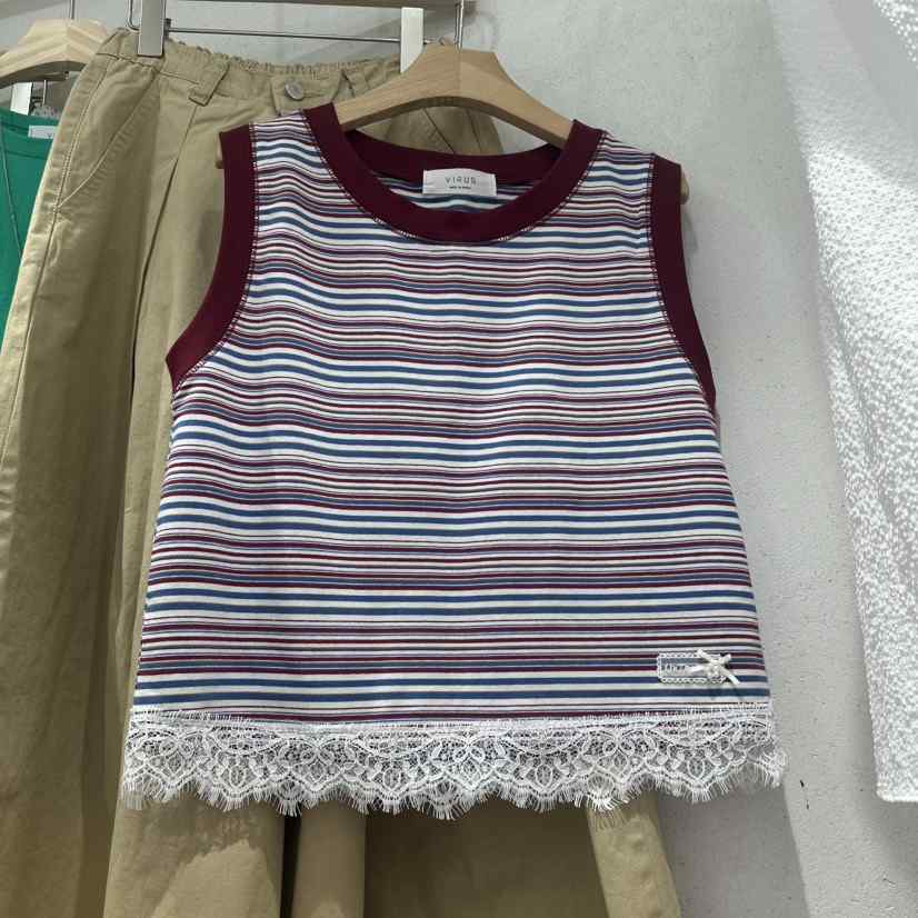 VIRUS韓國代購女士新品26春夏休閑人氣推薦26夏季吊帶背心VIRUS吊帶/背心