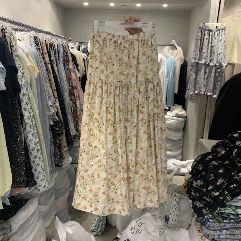 LOGROAD韓國直郵女裝新品人氣26春夏休閑職業熱賣26夏季長裙LOG ROAD長裙