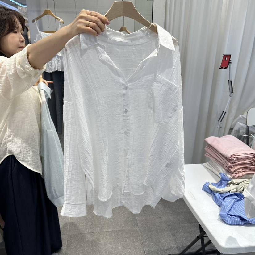 ELAN韓國直郵實拍女士新品時尚推薦26春夏人氣襯衫蕾絲衫ELAN襯衫/蕾絲衫