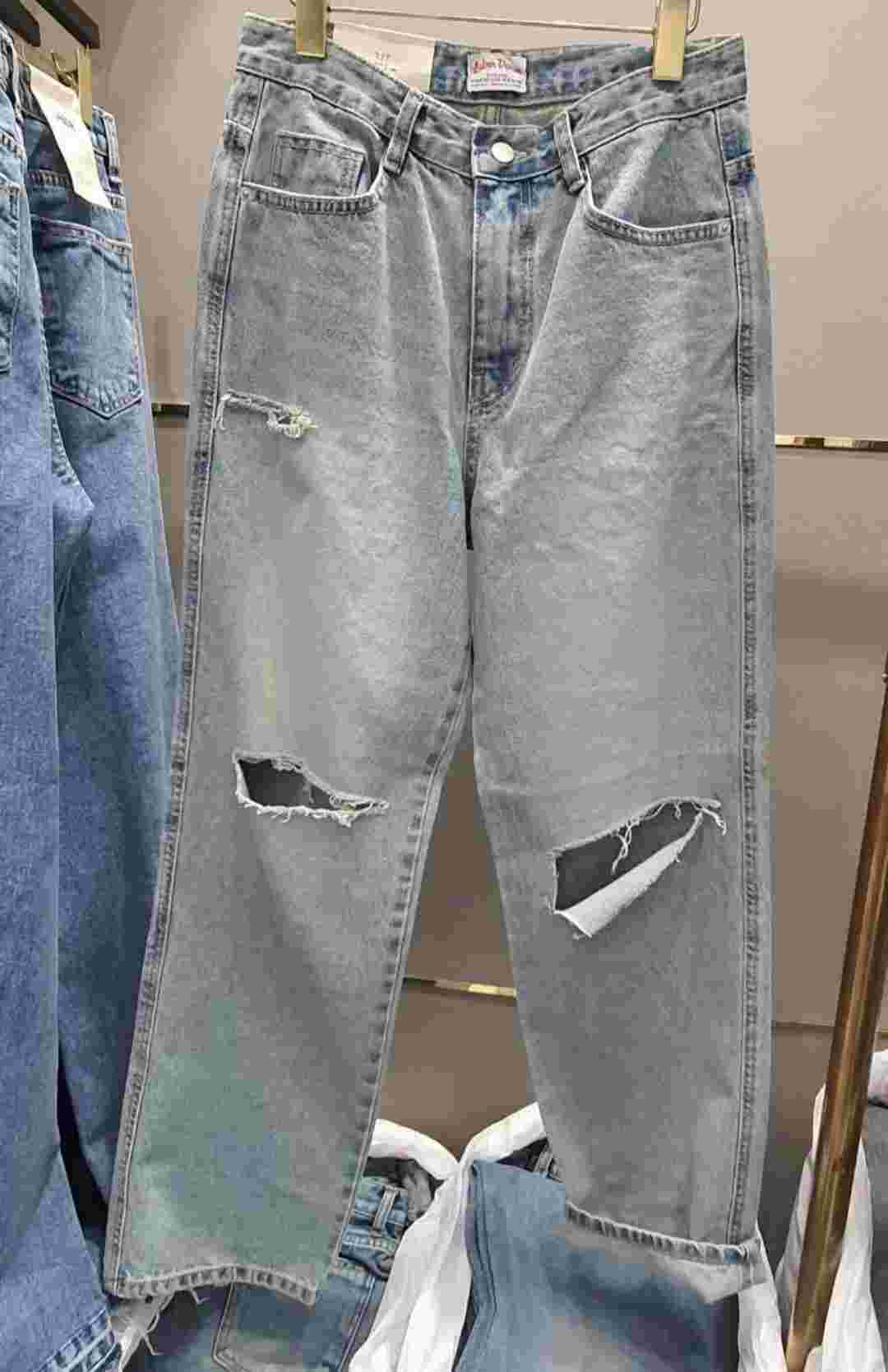 L@BOR-레이버-T韓國東大門直郵女士新品26春夏休閑牛仔褲L@BOR牛仔褲